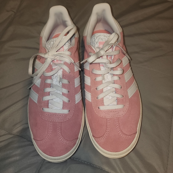 adidas Gazelle Platform Women's Sneakers - Pink & White - Picture 2 of 5